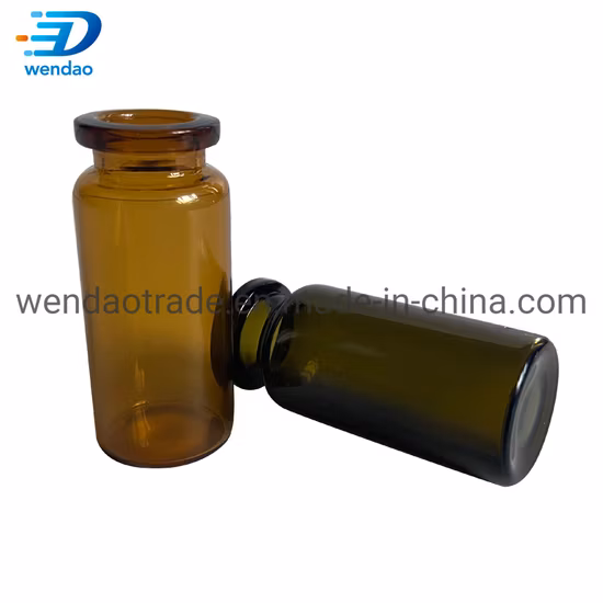 Tubo de ensaio estéril da injeção tubular de vidro âmbar claro farmacêutico do tubo de ensaio